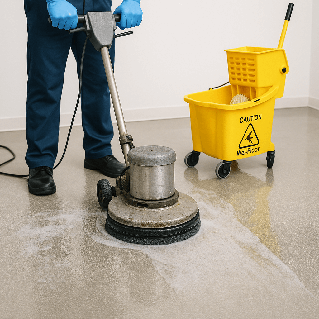 Floor Stripping and Waxing